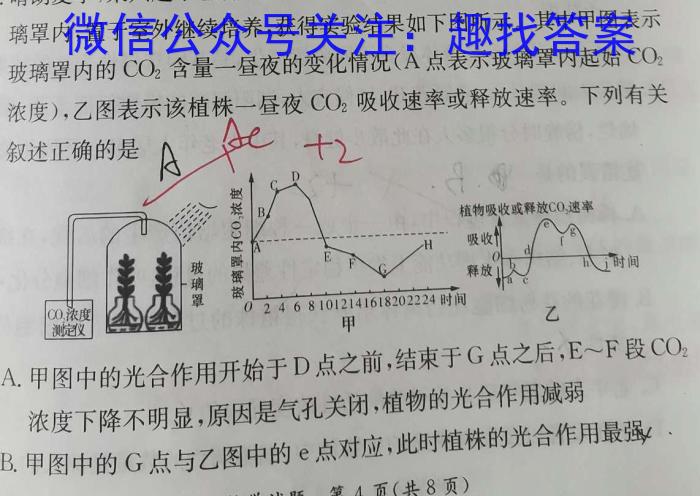 重庆八中高2024级高三(下)强化训练(四)数学