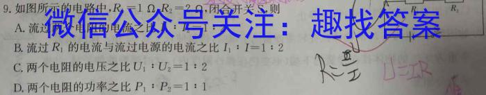 天一大联考 2022-2023学年第二学期高一期末调研考试物理`