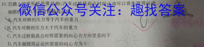 九师联盟 2024-2023高三5月考前押题(L)Gq物理