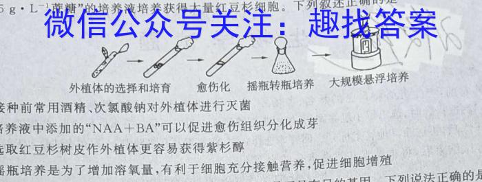 浙江省2023年6月普通高校高三年级招生适应性考试生物