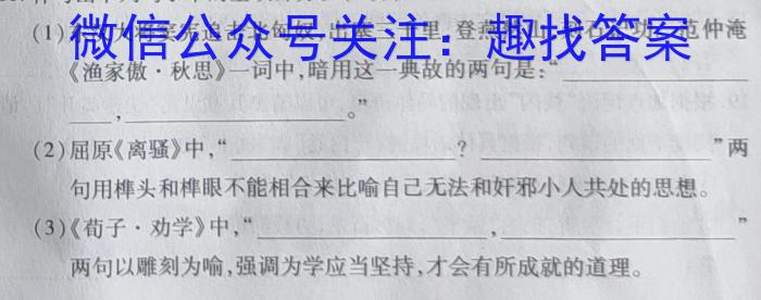 安徽省2022~2023学年度八年级下学期期末综合评估 8L AH语文