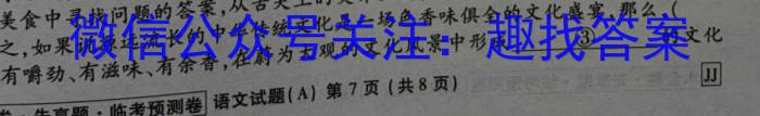 大荔县2022-2023学年(下)高一年级期末质量检测语文