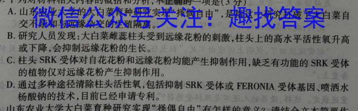 赣州市2022-2023学年度高二第二学期期末考试语文