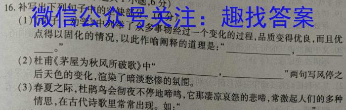 一步之遥 2023年河北省初中毕业生升学文化课考试模拟考试(十一)语文