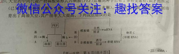 广西省2023春季学期八年级期末学业水平调研生物