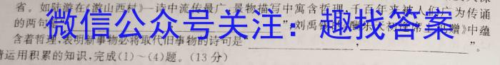 贵州省毕节二中2022年秋季学期高一年级期末考试(3250A)语文