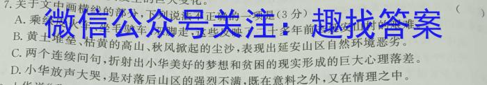 广西省北海市2023年春季学期高二期末教学质量检测(23684B)语文