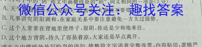 云南省陆良县2024~2023学年下学期高一期末考试(23-535A)语文
