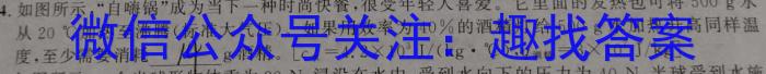 天祝一中2022-2023学年度高一第二学期第二次月考(231768D)物理`