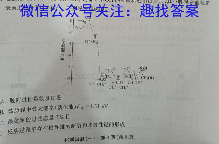 陕西省2024-2023高一期末考试质量监测(标识✰)化学