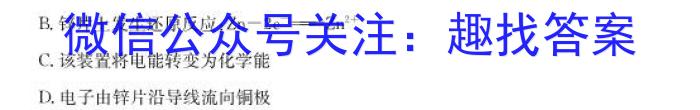 文博志鸿 2023年河南省普通高中招生考试试卷(夺冠二)化学