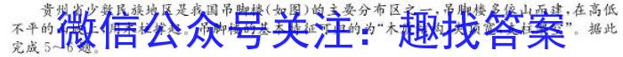 江准名校·2022~2023学年下学期高一年级阶段联考(231610D)地理.