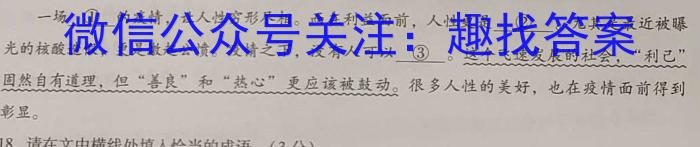 长郡、雅礼、一中、附中联合编审名校卷2023届高三月考试卷十(全国卷)语文