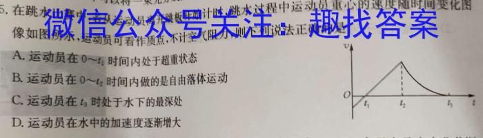 2023届湖南省普通高中学业水平合格性考试测试模拟卷(一)f物理