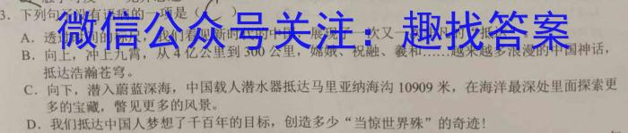 2023届山西省高三考试5月联考(23-470C-A)语文