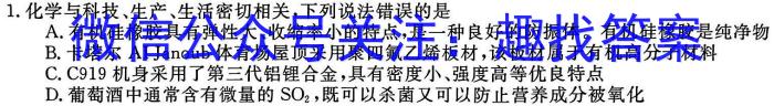 陕西省2023年高一年级期末考试质量监测（☆）化学