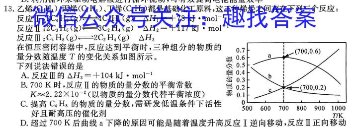 河南省平顶山市2024-2023学年高二下学期期末调研考试化学