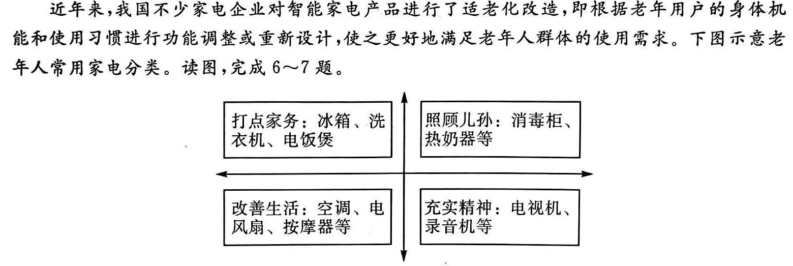 山西省2022~2023学年度八年级下学期阶段评估(二) 7L R-SHX.地理