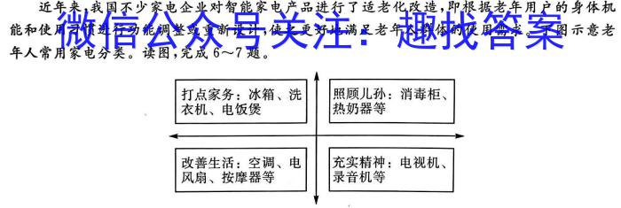 山东省2022-2023学年第二学期高一年级教学质量检测地理.