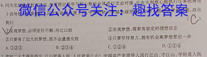 2023年安徽A10联盟高二6月联考政治~