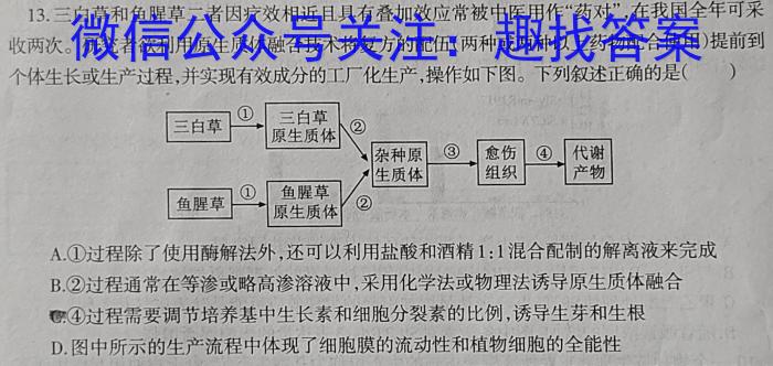 大联考·2022-2023学年高二年级阶段性测试(五)生物