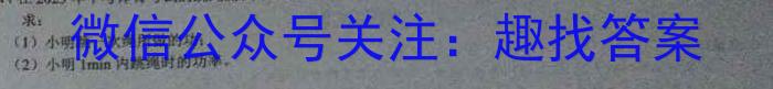 文博志鸿 2023年河北省初中毕业生升学文化课模拟考试(冲刺一)q物理