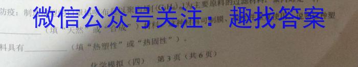 2023年陕西省初中学业水平考试全真模拟押题卷(一)化学