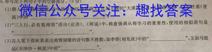 山西省晋城市阳城县2022-2023学年八年级第二学期学业质量监测语文