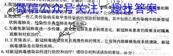 2023年合肥一中高三最后一卷语文