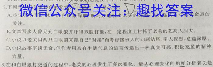 2023年河北省初中毕业生升学文化课考试 中考母题密卷(一)语文