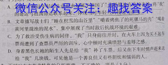 2023届河南省高二年级考试5月联考(23-484B)语文