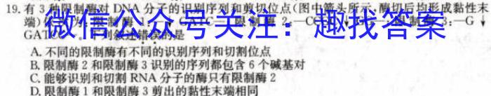 江西省2024届八年级《学业测评》分段训练（八）生物