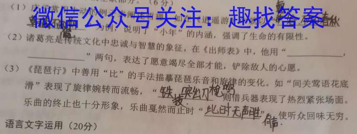 山西省2023年中考试题猜想(SHX)语文