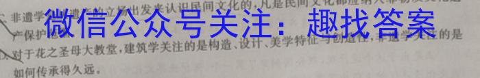 天一大联考·皖豫名校联盟2022-2023学年(下)高二年级阶段性测试(四)语文