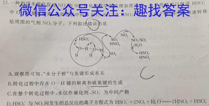 河北省2023年高二年级下学期期末联考（6月）化学