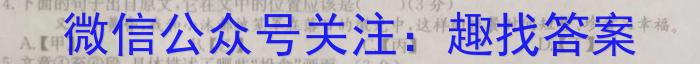 2023年陕西省初中学业水平考试信心提升卷语文