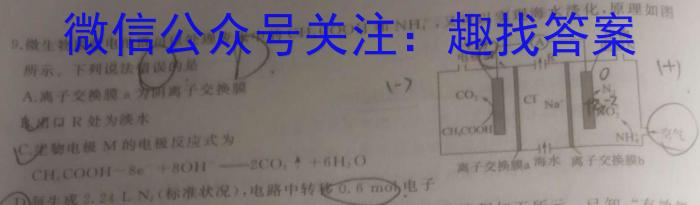 山西省2022~2023学年度高二下学期晋城三中四校联盟期末考试(23724B)化学