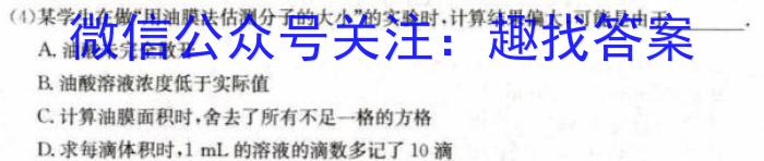 九师联盟2022—2023学年高二下学期6月摸底考试（X）物理`