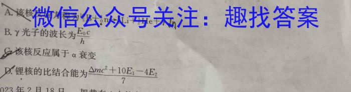 安徽省中考2023年精准预测卷物理`