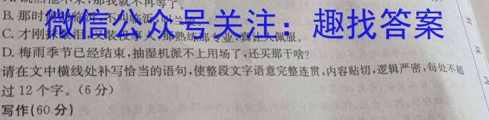 安徽省2022-2023学年八年级下学期期末教学质量调研语文