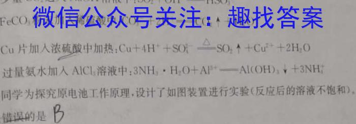 吉林省梅河口市第五中学2024-2023学年第二学期高三七模化学