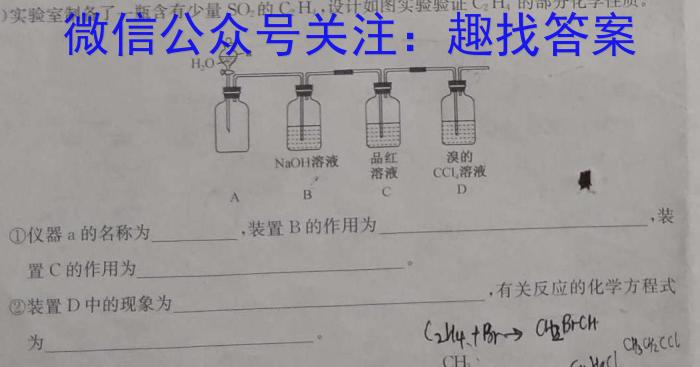 浙江省2023年6月普通高校高三年级招生适应性考试化学