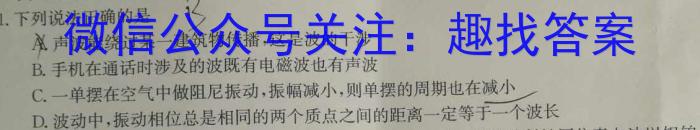 2023年陕西省初中学业水平考试·中考信息卷（A）l物理