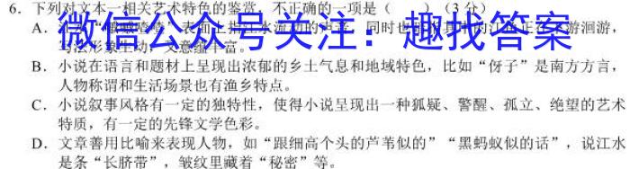 陕西学林教育 2022~2023学年度第二学期八年级期末调研试题(卷)语文