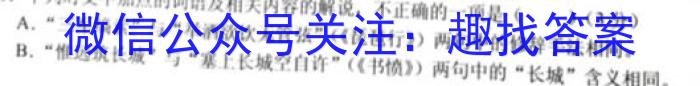 文博志鸿 2023年河南省普通高中招生考试模拟试卷(信息卷一)语文