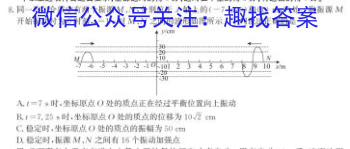 百师联盟河南省2022-2023第二学期高一期中考试f物理