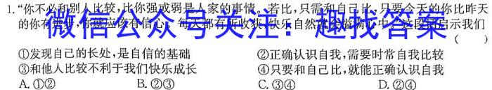 山东省2023年初中学业水平考试复习自测(三)(2023.6)q地理