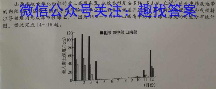 2023年陕西省初中学业水平考试模拟试题地.理