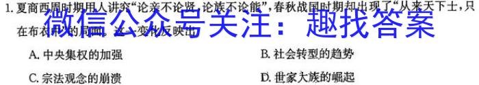 陕西省2022-2023学年度八年级下学期期末综合评估（8LR-SX）政治~