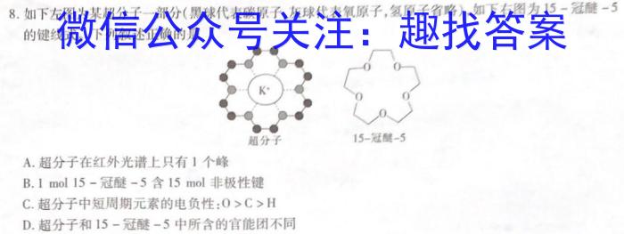 河池市2023年春季学期高一年级期末教学质量检测化学